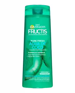 Garnier - Champú Fortificante Fructis Pure Fresh Agua De Coco