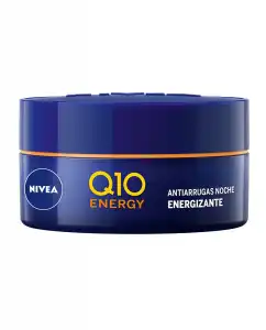 NIVEA - Crema De Noche Q10 Energy Antiarrugas Con Vitamina C