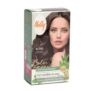 Nelly Tinte Nelly sin Amoníaco 4/00 Castaño Medio , 50 ml