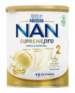 NESTLE - Leche De Continuación Nan Supreme Pro 2 En Polvo Premium 6 A 12 Meses 800 G Nestlé