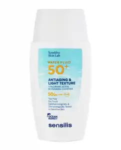 Sensilis - Ultra Fluido Acuoso Protector Solar Water Fluid SPF 50+ Antiedad Ultrafluido Con Ácido Hialurónico Y Schisandra Chinensis 40 Ml