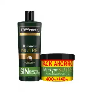 Tresemme Tresemme Botanique Nutre Coco Pack 400 ml Champú Para Cabellos Secos y Dañados