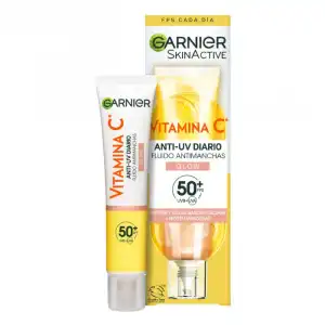 Vitamina C Fluido Antimanchas Anti-UV Diario Efecto Glow FPS50+ 40 ml