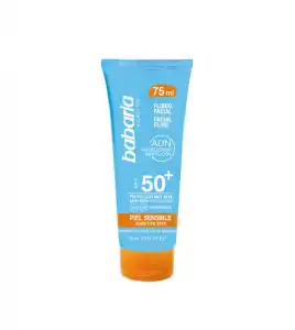 Babaria - Crema facial de protección solar fluida SPF50+ 75ml - Pieles sensibles y atópicas