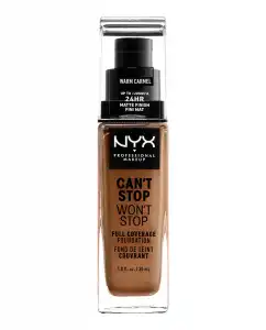 NYX Professional Makeup - Base De Maquillaje Waterproof Can't Stop Won't Stop Full Coverage Foundation