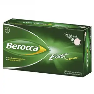 ¡0% DTO! Berocca Boost Comprimidos Efervescentes con Guaraná