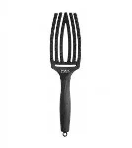 Olivia Garden - Cepillo para cabello Fingerbrush Combo Medium - Full Black Medium