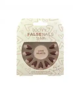 Technic Cosmetics - Uñas postizas False Nails Stiletto - Love Hearts