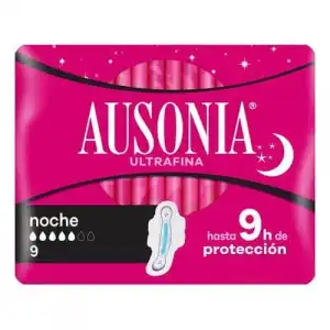 Ausonia Air Dry Alas Noche Und. Compresas