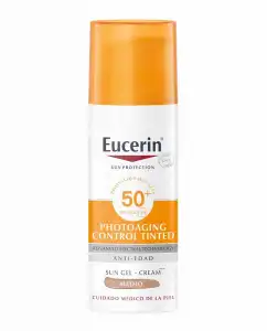 Eucerin® - Fluido Solar Facial Photoaging Control Tinted Antiedad Medio SPF 50+ Eucerin