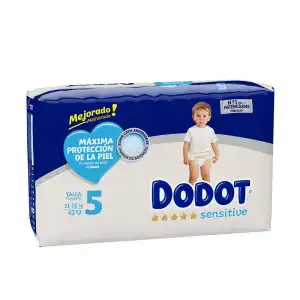 Dodot Sensitive T5 pañales 11-16 kg 42 u