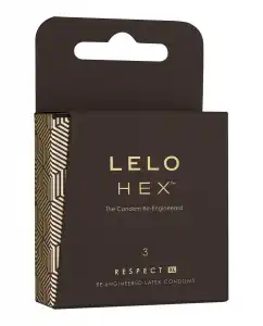 Lelo - Preservativos XL Hex Respect 3 Uds.