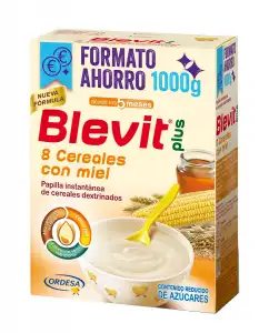 Blevit - Papilla Plus 8 Cereales Con Miel 1000 G