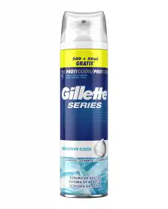 Gillette - Espuma De Afeitar Series Sensitive Cool Con Mentol