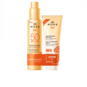 Nuxe Sun Spray Delicioso Rostro Y Cuerpo SPF50 150 lote 2 pz