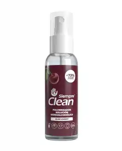 Siempre Clean - Solución Hidroalcohólica Cherry Pulverizador 60 Ml