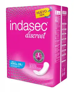Indasec - Compresa Incontinencia Discreet Normal B 24 Unidades