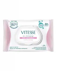 Vitesse - Toallitas Desmaquillantes Piel Sensible Biodegradables