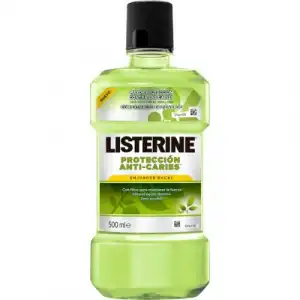 Listerine Protección Anti Cáries 500 ml Enjuague Bucal