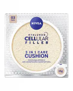 NIVEA - Crema Con Color 3 En 1 Care Cushion Hyaluron Cellular Filler FP 15