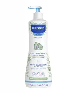 Mustela - Gel Dermolimpiador Lavante Sin Jabón Cabello Y Cuerpo 750 Ml