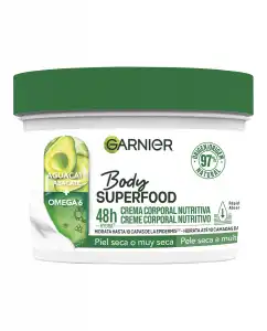 Garnier - Crema Corporal Con Aguacate Y Omega 6 Body Superfood