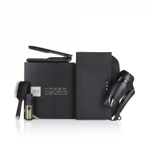 ghd set de viaje, plancha de pelo inalámbrica unplugged y Secador flight