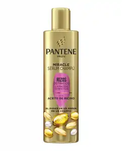 Pantene - Champú Miracle Serum Rizos Definidos Con Aceite De Ricino Pro-V