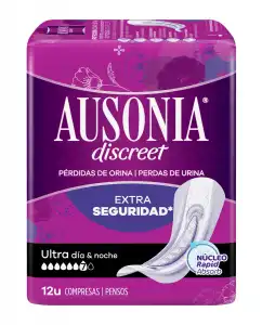 AUSONIA - Compresas Para Pérdidas De Orina Ultra Día Y Noche Discreet