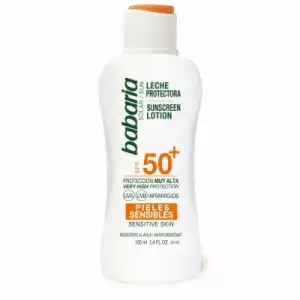 Babaria Leche Protectora Piel Sensible SPF 50, 100 ml