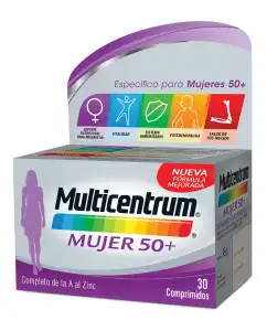 Multicentrum - 30 Comprimidos Mujer 50+