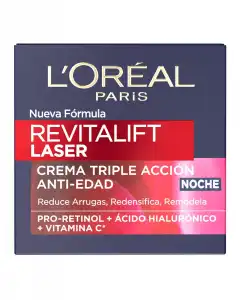 L'Oréal Paris - Crema De Noche Antiedad con Proxylane Revitalift Laser L´Oréal Paris