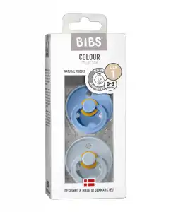 BIBS - Chupetes Size 1 Colours Sky Blue / Baby Blue