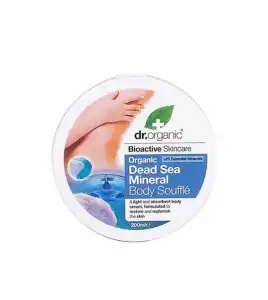 Dr Organic - Crema suflé corporal con Minerales del Mar Muerto