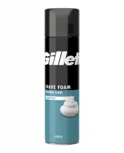 Gillette - Espuma De Afeitar Para Maquinilla Piel Sensible Classic