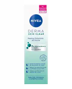 NIVEA - Peeling Exfoliante De Noche Derma Skin Clear Para Piel Propensa A Imperfecciones