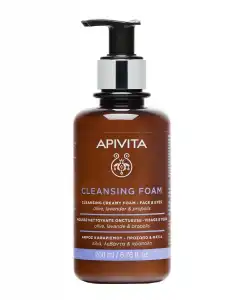 Apivita - Crema Espuma Limpiadora Facial & Ojos Oliva & Lavanda 200 Ml