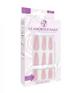 W7 - Uñas postizas Glamorous Nails - French Amour