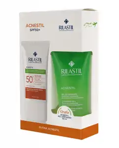 Rilastil - Protector Solar 50+ Pack Acnestil 40Ml +Gel 50ml  Sun System