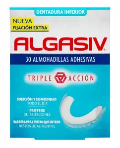 Algasiv - Almohadilla Inferior 30 Unids.