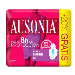 Ausonia Air Dry Alas Super 12 und Compresas