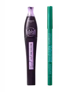 Bourjois - Set de máscara Twist Up + delineador Contour Clubbing - Balm Booster/ Loving Green