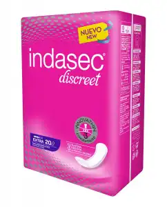 Indasec - Compresa Incontinencia Discreet Extra B 20 Unidades