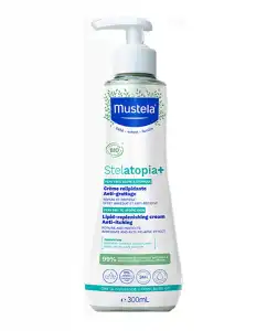 Mustela - Crema Relipidizante Anti-rascado Stelatopia+ Certificada BIO 300 Ml