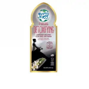 Detoxifying certified organic clay peel-off mask 10 ml