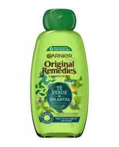 Garnier - Champú Té Verde & 5 Plantas Original Remedies