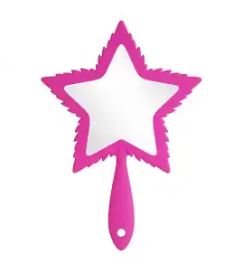 Jeffree Star Cosmetics - *Pink Religion* - Espejo de mano - Hot Pink Soft Touch Leaf