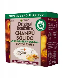 Garnier - Champú Sólido Revitalizante Original Remedies Jengibre Vital