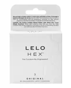 Lelo - Preservativos Hex Original 3 Uds.