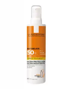 La Roche Posay - Protector Solar Cuerpo Piel Sensible Anthelios Spray Ultra-ligero SPF50+ 200 Ml